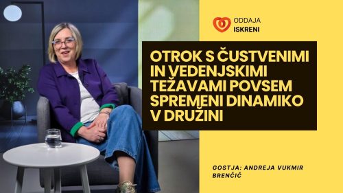 Andreja Vukmir Brenčič: Otrok s čustvenimi in vedenjskimi težavami povsem spremeni dinamiko v družini (video, 1. del)